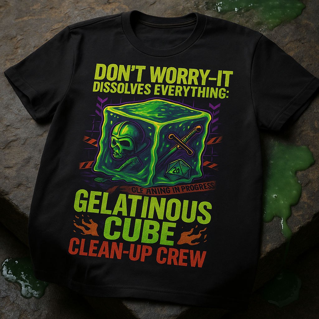 Gelatinous Cube Clean-Up Crew - Graphic Tee
