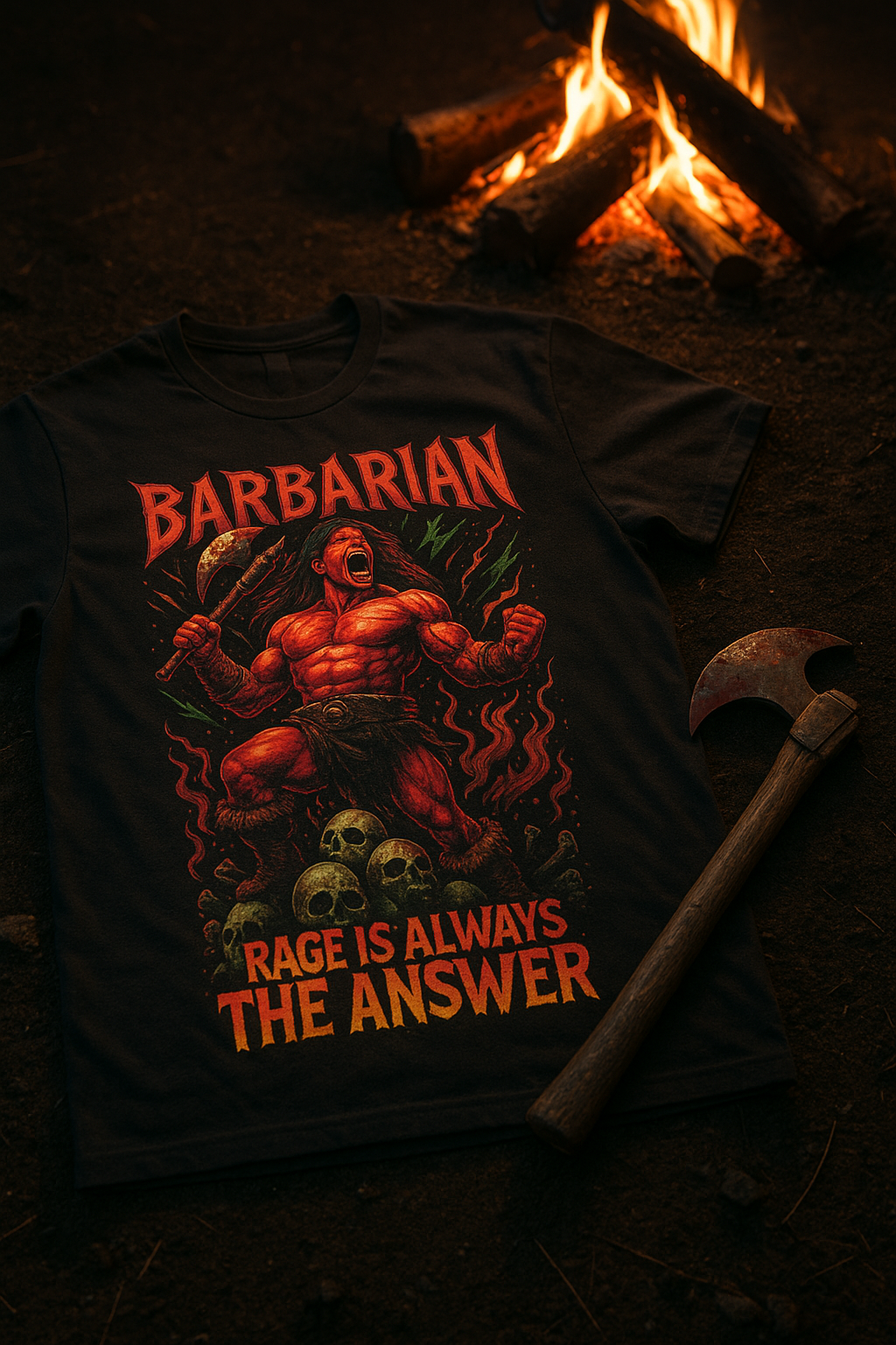 Barbarian - Rage Is Always the Answer - Graphic Tee